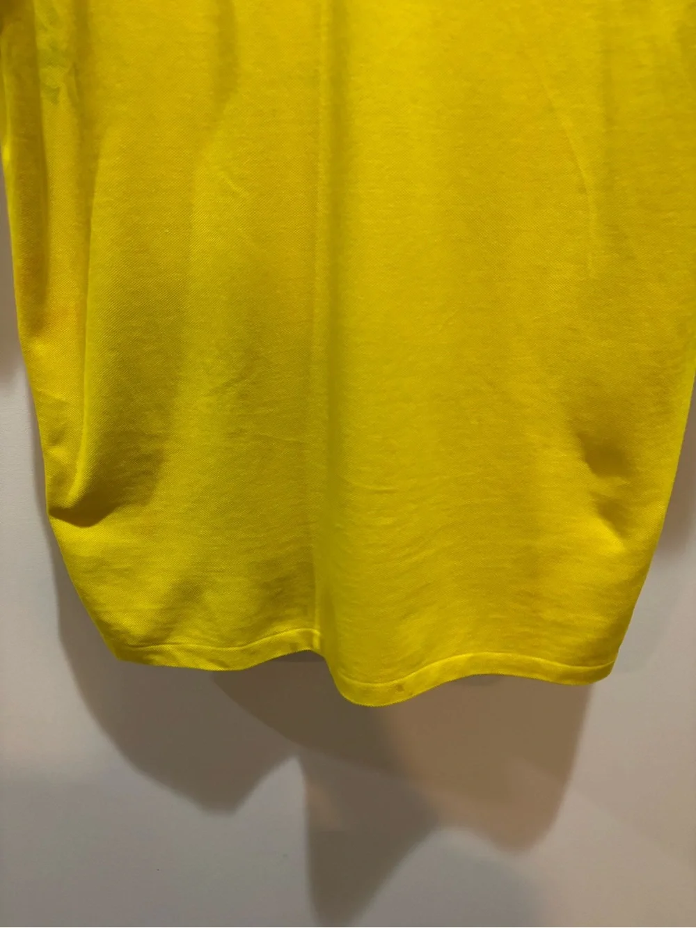 Polo by Ralph Lauren Men’s Bright Yellow Classic Polo with Navy Pony